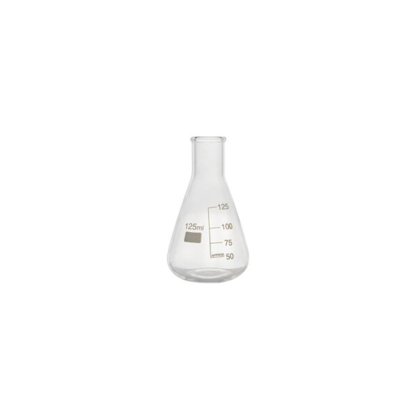Flask, Erlenmeyer, Narrow Neck, Conical, Graduated, 125 ml - American ...
